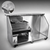 Thumbnail image #4 for Glastender 96-Inch Portable Bar for Stackable Cups with Refrigerator Space, Stainless Steel