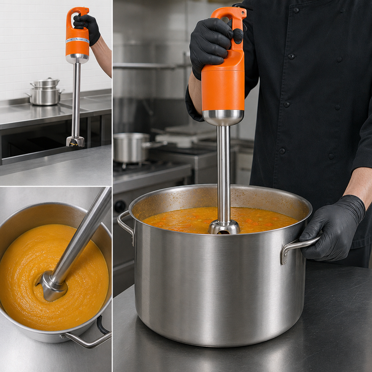 Product image #4 for Master MX2000 Single-Speed Immersion Blender with 16-Inch Stainless Steel Shaft, 15-Gallon Capacity