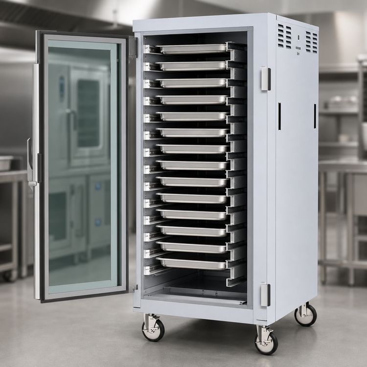 Product image #4 for Metro C5 8 Series 29-Pan Capacity 3/4 Height Controlled Temperature Holding Cabinet with Double-Pane Glass Doors