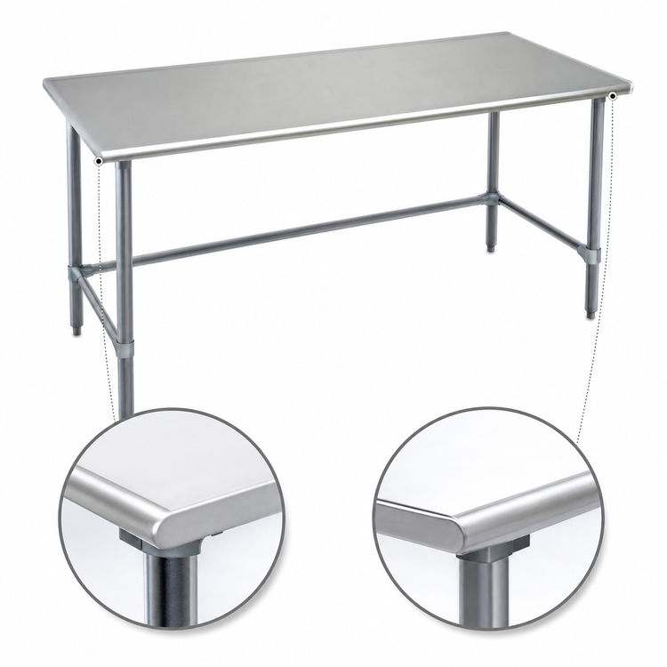 Product image #4 for Spec-Master Series 108" x 48" 14 Gauge Stainless Steel Commercial Work Table