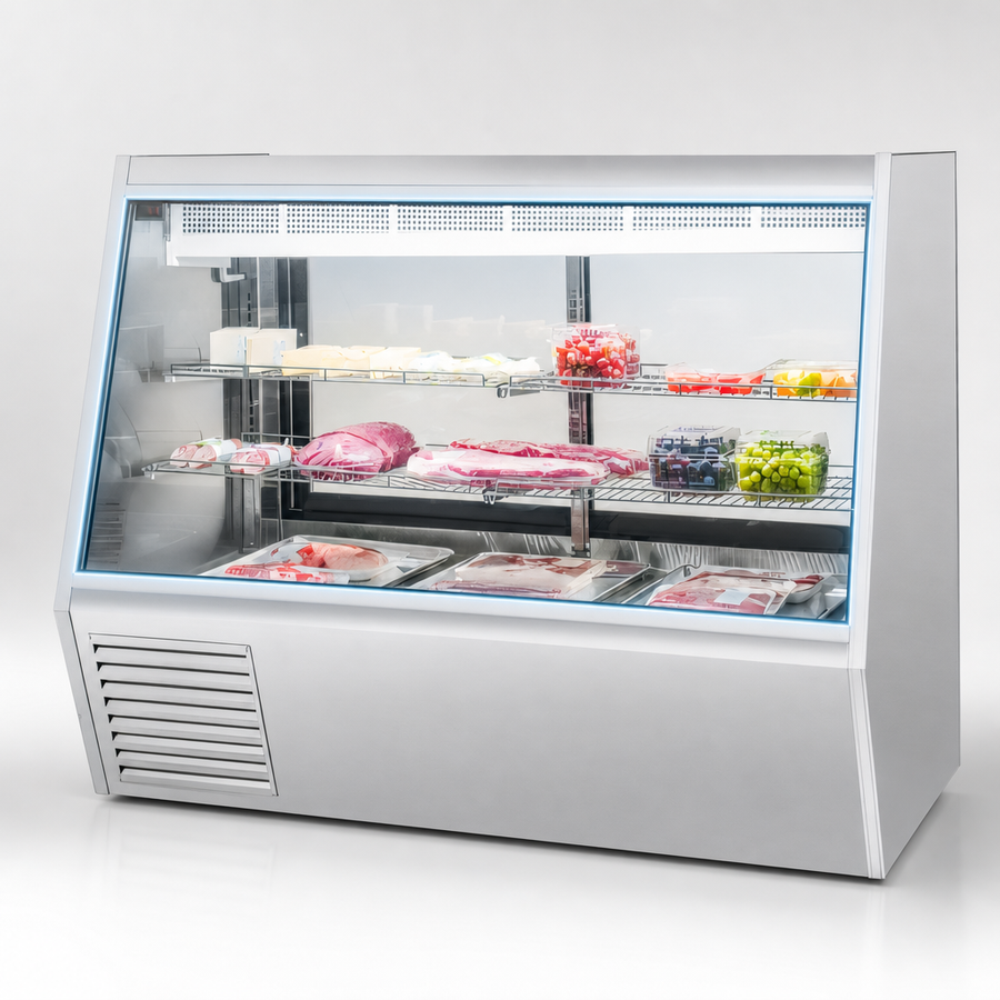 Straight Glass Display Front