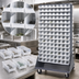 Thumbnail image #4 for Quantum Double-Sided Louvered Rack with 240 Clear Bins