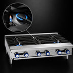 Thumbnail image #4 for Imperial (Middleby) IHPA-2-24 24-Inch Countertop Gas Hot Plate with 2 Open Burners, Standing Pilots, and Adjustable Legs