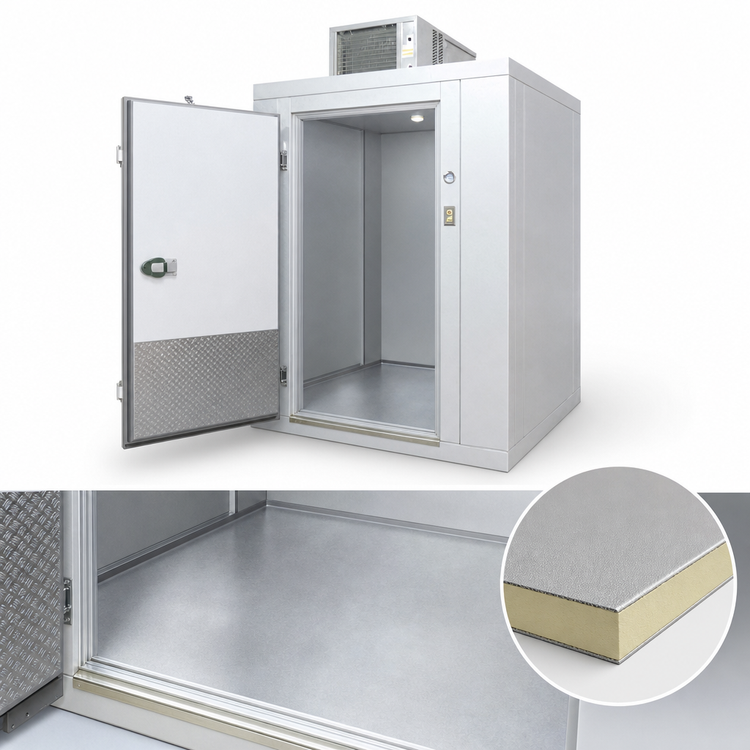 Product image #4 for Arctic Industries 8' x 8' Indoor Walk-In Cooler with Floor and Remote Refrigeration