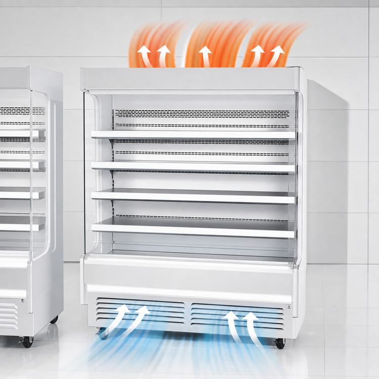 Product image #4 for Everest Refrigeration EOMV-48-W-35-T 48-Inch Vertical Open Display Merchandiser, 24 Cu. Ft., White