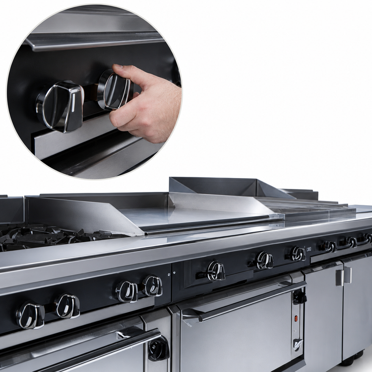 Product image #4 for Vulcan V Series Heavy Duty 24-Inch Modular Gas Griddle Range