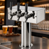 Thumbnail image #4 for Micro Matic T Style Countertop Glycol-Cooled 3-Faucet Draft Beer Tower with 304 Stainless Steel Faucets