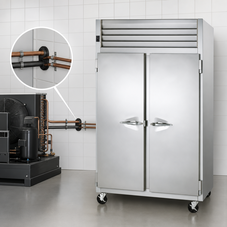 Product image #4 for Traulsen Spec-Line 48-Inch Wide Two-Section Remote Reach-In Freezer with Full-Height Solid Doors