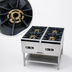 Thumbnail image #4 for Town Equipment Quad Stock Pot Range, Natural Gas, 4-Section, Two-Ring Burners, Stainless Steel