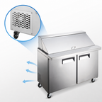 Thumbnail image #4 for 36-Inch Mega Top Refrigerated Sandwich Prep Table with 2 Doors, 7.6 Cu. Ft.
