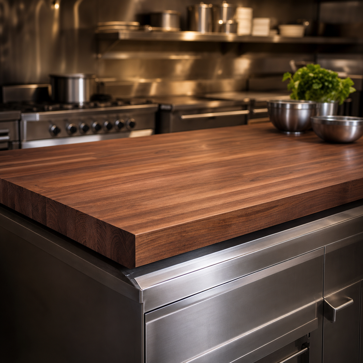 Product image #4 for Boos Block American Black Walnut Edge Grain Kitchen Countertop, 48 x 36 x 3 Inch