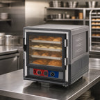 Thumbnail image #4 for Metro C5 Insulation Armour C533-MFC-U-GY Mobile Undercounter Moisture Heated Holding & Proofing Cabinet, Clear Polycarbonate Door, Universal Slides