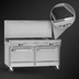 Thumbnail image #4 for Southbend Ultimate 60-Inch Gas Restaurant Range with 5 Burners, 24-Inch Charbroiler, and 2 Cabinets
