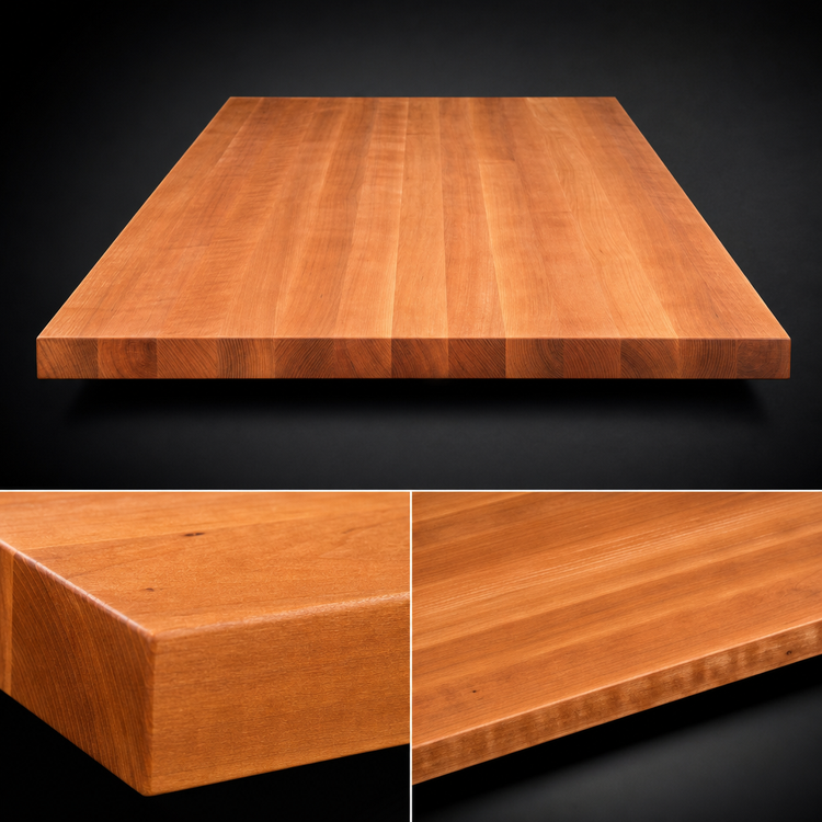 Product image #4 for John Boos Boos Block 60 in. x 38 in. x 2-1/4 in. Edge Grain American Cherry Kitchen Countertop, Oil Finish