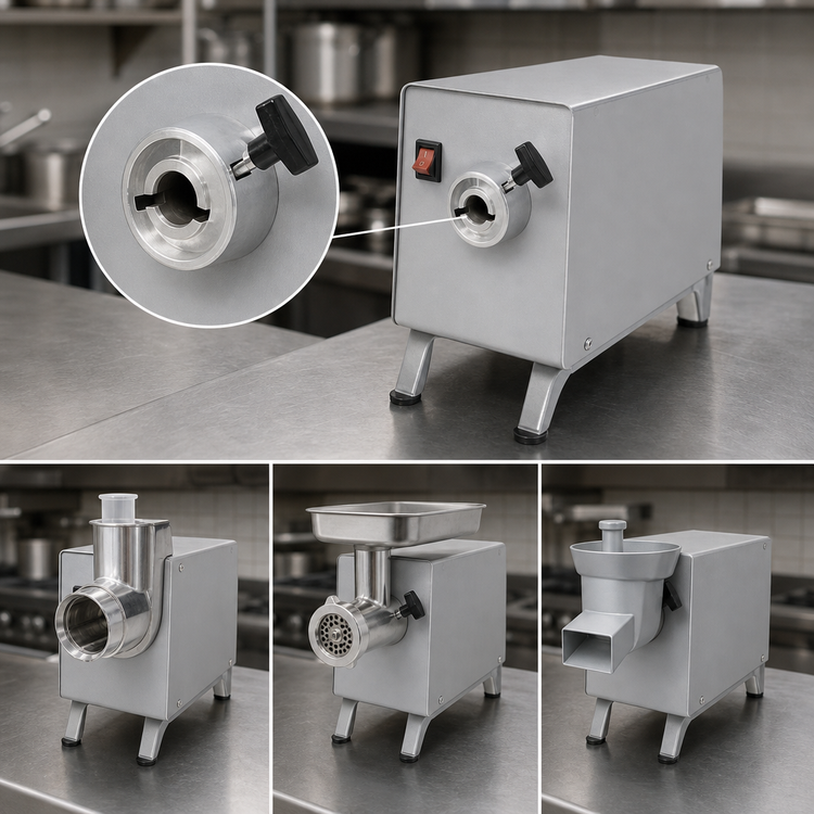 Product image #4 for Univex Prep-Mate PM91G #12 Heavy-Duty Countertop Power Drive Unit with Extended Legs