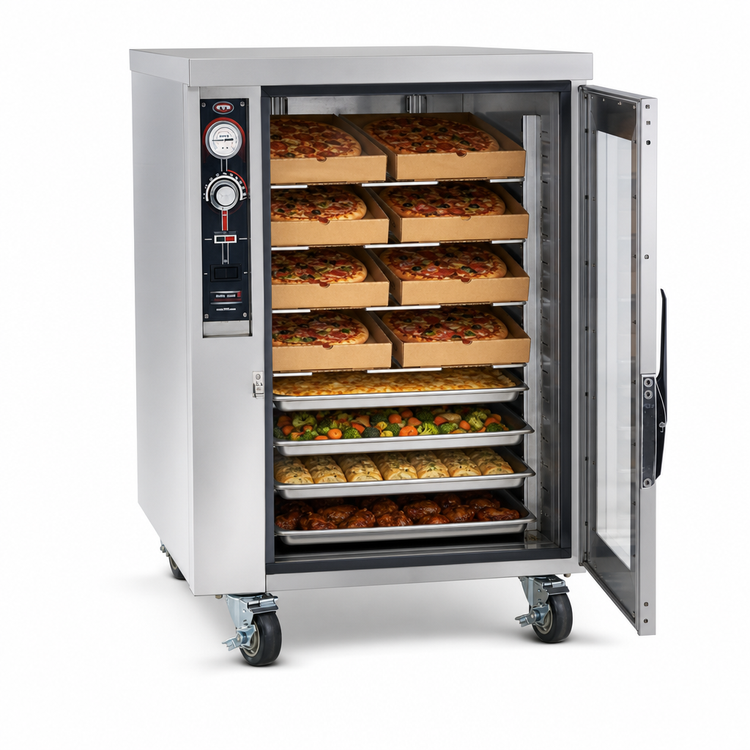 Product image #4 for FWE Humi-Temp TS-1633-14 Under-Counter Mobile Humidified Heated Pizza Holding Cabinet
