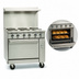 Thumbnail image #4 for Imperial Pro Series 36-Inch Electric Restaurant Range with 6 Round Elements, Solid Top, and Standard Oven