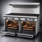 Thumbnail image #4 for Southbend (Middleby) S-Series S60AA 60-Inch Stainless Steel Commercial Gas Range with 10 Open Burners and 2 Convection Ovens
