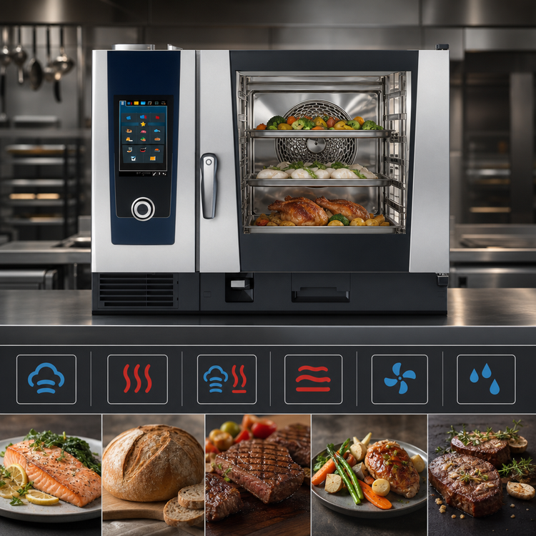 Product image #4 for RATIONAL iCombi Pro 6-Full Size Electric Countertop Combi Oven, 480V 3-Phase
