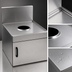 Thumbnail image #4 for Spec-Bar 18-Inch x 19-Inch Stainless Steel Underbar Dry Waste Unit with 6-Inch Round Opening