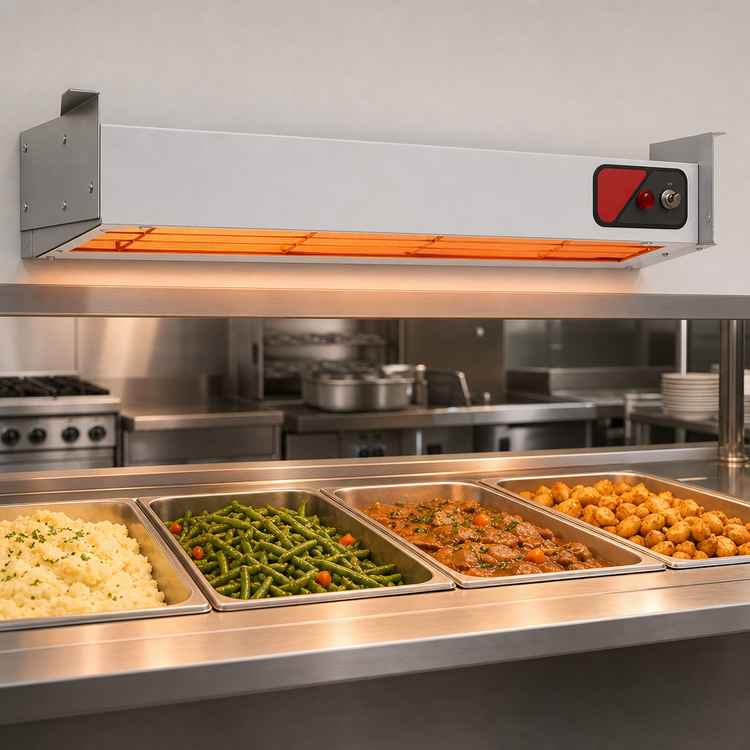 Product image #4 for Nemco 60-Inch Single Unlighted Infrared Strip Heater Bar Heater, On/Off Toggle Switch, 120V