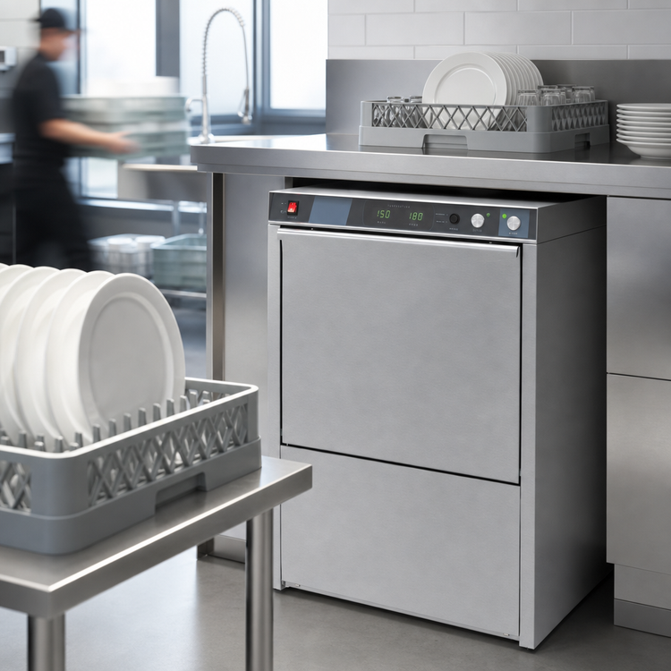 Product image #4 for Moyer Diebel 24-Inch Undercounter High-Temperature Sanitizing Dishwasher with Built-In Booster Heater