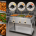 Thumbnail image #4 for Vollrath ServeWell SL 46-Inch 3-Well Hot Food Table with Undershelf, 120V