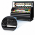 Thumbnail image #4 for Turbo Air Open Display Merchandiser Combination Case with Refrigerated Top Shelf, 62-5/8 Inch Wide, Self-Contained, R-290, Black