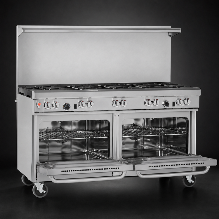Product image #4 for Southbend Ultimate 60-Inch Gas Restaurant Range with 9 Open Burners and 2 Standard Ovens