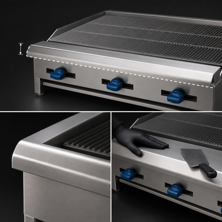 Product image #4 for Comstock-Castle ELB60 60-Inch Countertop Gas Char-Broiler with Cast Iron Grates