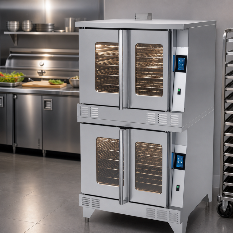 Product image #4 for Garland Master Series Full-Size Standard-Depth Double-Deck Gas Convection Oven with easyTouch Control
