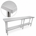 Thumbnail image #4 for 84-Inch x 36-Inch 16-Gauge 304 Stainless Steel Work Table with Adjustable Undershelf