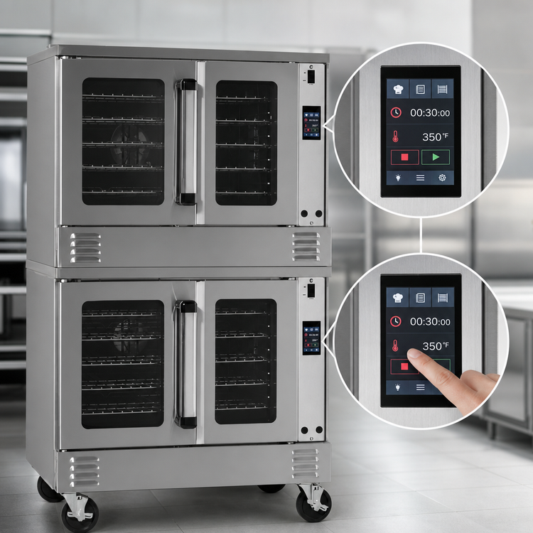 Product image #4 for Southbend Platinum Series Double Deck Standard-Depth Gas Convection Oven with Touchscreen Controls and Independent Doors