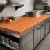 Thumbnail image #4 for Boos Block American Cherry Edge Grain Kitchen Countertop, 132 x 30 x 2-1/4 Inches, Varnique Finish