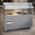 Thumbnail image #4 for Vollrath 2-Series Affordable Portable 4-Well Mobile Hot Food Station with Open Storage Base and Buffet Breath Guard, 60 Inch, Granite, 120V