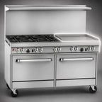 Thumbnail image #4 for Southbend (Middleby) Ultimate 4603CC-3T 60-Inch Commercial Gas Range with 4 Open Burners, 36-Inch Thermostatic Griddle & 2 Cabinets
