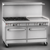 Thumbnail image #4 for Southbend Ultimate 60-Inch Commercial Gas Restaurant Range with 4 Star/Sauté Burners, 36-Inch Thermostatic Griddle, and 2 Cabinets