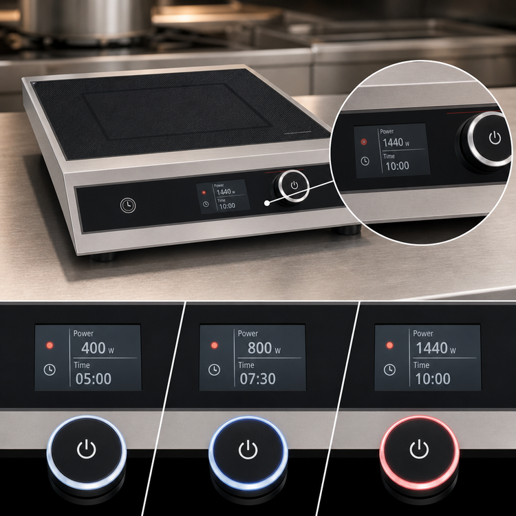 Product image #4 for Hatco Rapide Cuisine Countertop Heavy-Duty Single-Burner Induction Range, 120V, 1440W