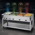 Thumbnail image #4 for ServeWell SL 4-Well Electric Hot Food Table with Open Shelf Base, 208-240V