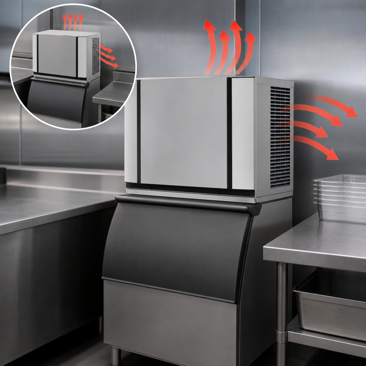 Product image #5 for Ice-O-Matic Elevation Series 30-Inch Air-Cooled Modular Cube Ice Maker, Full-Size Cubes, 465 lb./Day