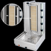 Thumbnail image #4 for Visvardis Gas Vertical Broiler Gyro Machine with 110V Enclosed Spit Motor, 155-200 lb Capacity, Stainless Steel