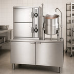 Thumbnail image #4 for Crown ECX-10-6 Two Compartment Electric Convection Steamer with 6 Gallon Kettle