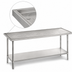 Thumbnail image #4 for Advance Tabco VLG-3012 144-Inch x 30-Inch 14-Gauge 304 Stainless Steel Work Table with Adjustable Undershelf