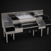 Thumbnail image #4 for Glastender 72-Inch All-In-One Underbar Ice Bin and Cocktail Station with Blender Shelf and Sink