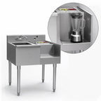 Thumbnail image #4 for Eagle Group 1800 Series BM50-18L Underbar Ice Bin/Cocktail Station with Blender Recess, 75-lb Ice Capacity, Stainless Steel, 50 x 20 Inches