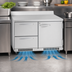 Thumbnail image #5 for Turbo Air PRO Series 48-Inch Two-Section Front Breathing Worktop Refrigerator with 1 Solid Door and 2 Drawers