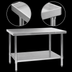 Thumbnail image #4 for Eagle Spec-Master Marine Series 108-Inch x 30-Inch 14-Gauge Stainless Steel Work Table with Adjustable Undershelf