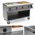 Thumbnail image #4 for Spec-Master 4-Well Electric Mobile Sealed Well Hot Food Table with Sliding Doors