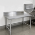 Thumbnail image #4 for John Boos Stallion Stainless Steel Work Table with 5-Inch Backsplash and Safety Edge, 108 x 24 Inches