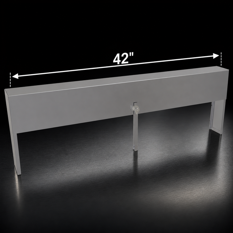 Product image #4 for Glastender 42-Inch Single Speed Rail Locking Cover, Stainless Steel
